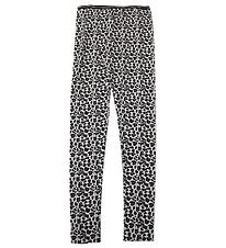 Say-So Leggings - Gråmeleret m. Leopard