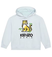 Kenzo Hættetrøje - Lyseblå m. Tiger