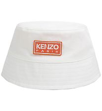 Kenzo Bøllehat - Hvid m. Orange