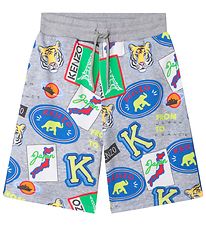 Kenzo Sweatshorts - Grmeleret m. Print