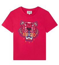 Kenzo T-shirt - Fuschia m. Tiger