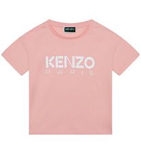Kenzo T-shirt - Rosa m. Hvid