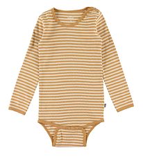 Mads Nørgaard Body - Soft Duo Striped - Off White/Doe