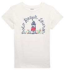 Polo Ralph Lauren T-shirt - Watch Hill - Hvid m. Fyrtårn