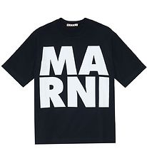 Marni T-Shirt - Sort m. Hvid