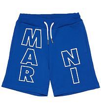 Marni Sweatshorts - Blå m. Hvid
