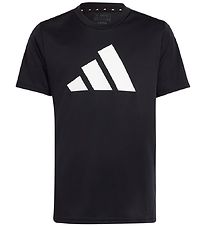 adidas Performance T-Shirt - U TR-ES LOGO T - Sort/Hvid