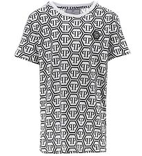 Philipp Plein T-Shirt - Sort/Hvid m. Logo