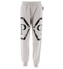 Philipp Plein Sweatpants - Grmeleret m. Sort