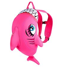 Crazy Safety Børnehavetaske - Shark - Pink