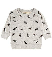 Soft Gallery Sweatshirt - SgAlexi - Bees And Peas - Light Grey