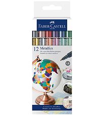 Faber-Castell Tusch - Metallic - 12 stk.