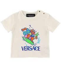 Versace T-shirt - Hvid m. Krokodille