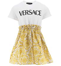 Versace Kjole - Baroque - Hvid/Guld