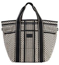 Lala Berlin Shopper - East West Marin - Heritage Stripe Black