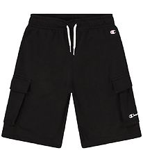 Champion Shorts - Bermuda Cargo - Sort m. Logo