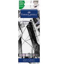 Faber-Castell Tuscher - 6 stk. - Grå