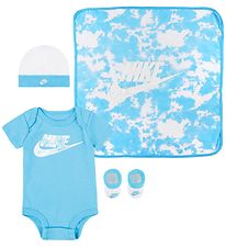 Nike Sæt - Newborn 4-Pak - Blå