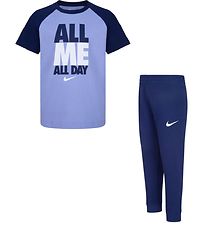 Nike Sæt - T-shirt/Sweatpants - Midnight Navy