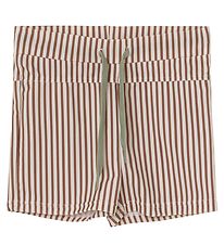 Mini A Ture Badeshorts - Gerryan - Acorn Brown Stripes