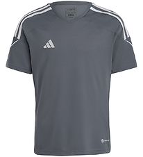 adidas Performance T-Shirt - TIRO 23 JSY Y - Gr/Hvid