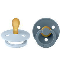 BIBS Colour Sutter - 2-pak - Str. 1 - Symmetrisk - Iron/Baby Blu