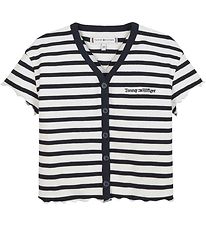 Tommy Hilfiger T-Shirt - Graphic Stripe Rib - Desert Sky Stripe
