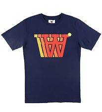 Wood Wood T-shirt - Ace Badge Logo - Navy