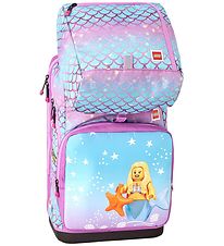 LEGO® Skoletaske m. Gymnastiktaske - Mermaid m. Glimmer