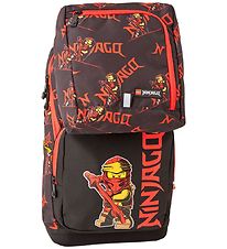 LEGO® Ninjago Skoletaske m. Gymnastiktaske - Optimo - Sort/Rød