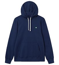 Wood Wood Hættetrøje - Ian - Navy