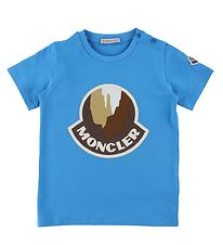 Moncler T-shirt - Blå m. Logo