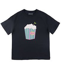 Emporio Armani T-shirt - Navy m. Popcorn