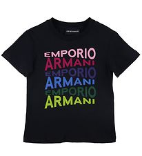 Emporio Armani T-shirt - Navy m. Print/Glimmer