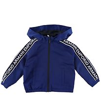 Emporio Armani Sommerjakke - Bl/Navy m. Logostribe