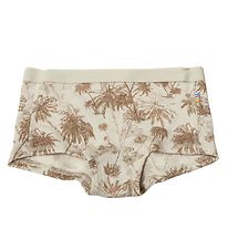 Joha Hipsters - Uld/Silke - Beige m. Print