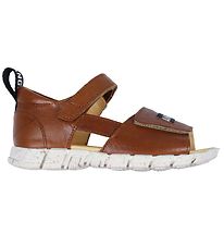 Angulus Sandal - Cognac m. Logobnd