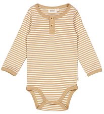 Wheat Body l/ - Placket Edgeband - Cappucino Stripe