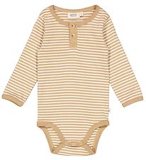 Wheat Body l/ - Placket Edgeband - Cappucino Stripe