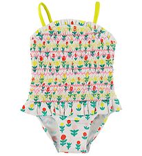 Stella McCartney Kids Badedragt - UV50+ - Ivory/Colourful