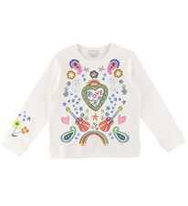 Stella McCartney Kids Sweatshirt - Love - Hvid m. Print