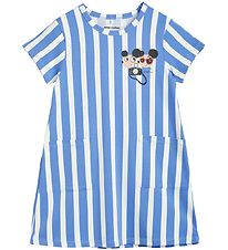 Mini Rodini Kjole - Ritzratz Stripe - Bl/Hvid