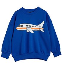 Mini Rodini Sweatshirt - Airplane - Blå