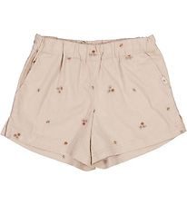 Wheat Shorts - Eileen - Embroidery Flowers