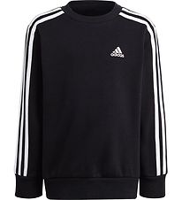 adidas Performance Sweatshirt - LK 3S FL SWT - Sort/Hvid