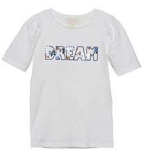 Creamie T-shirt - Cloud m. Pailletter