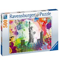 Ravensburger Puslespil - 500 Brikker - New York Postcard