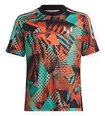 adidas Performance T-Shirt - Messi PTR JSY Y - Grøn/Orange/Sort
