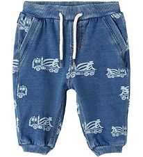 Name It Sweatpants - NbmBen - Medium Blue Denim