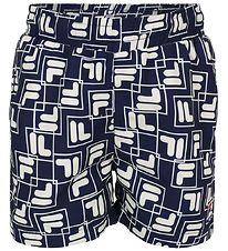 Fila Badeshorts - Laudert AOP - Medieval Blue